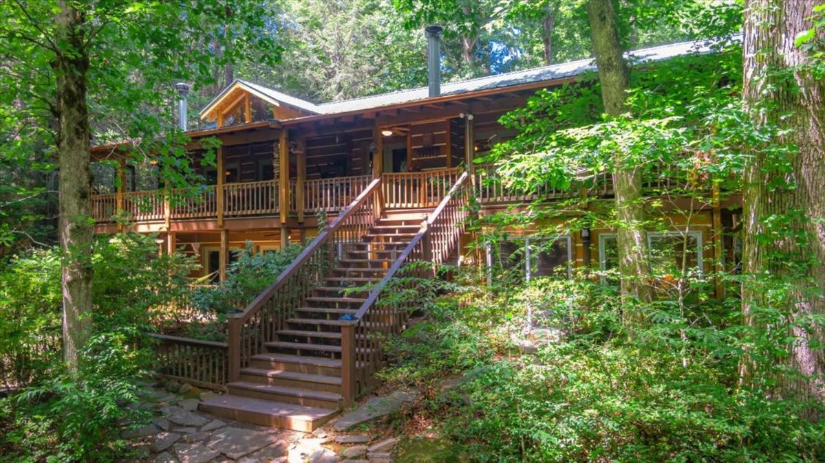 Waterfront Mountain Cabin With Hot Tub Villa Blue Ridge Exterior photo